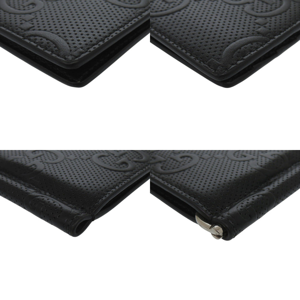 GUCCI Bifold Wallet 676656 leather black