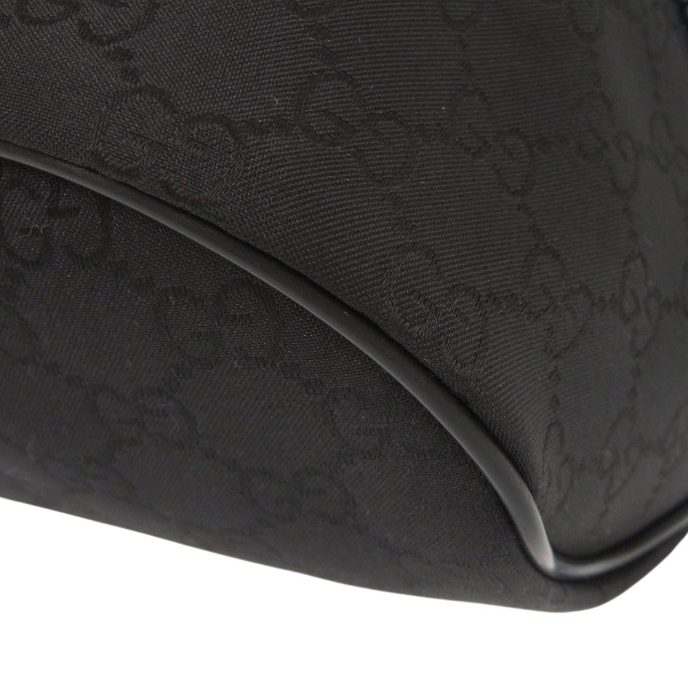 GUCCI Waist bag 449182 Nylon black GG Women Used Authentic