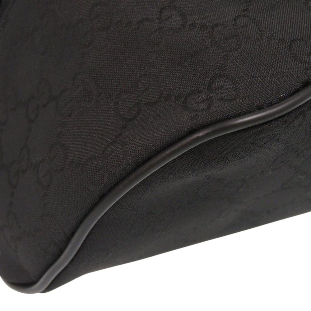 GUCCI Waist bag 449182 Nylon black GG Women Used Authentic