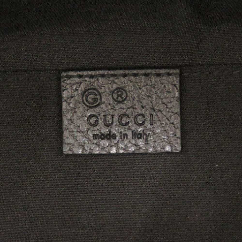 GUCCI Waist bag 449182 Nylon black GG Women Used Authentic