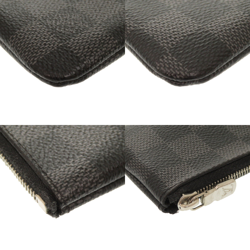 LOUIS VUITTON Coin case N60155 Damier Grafitto Canvas black Damier Graphite Pochette Cre