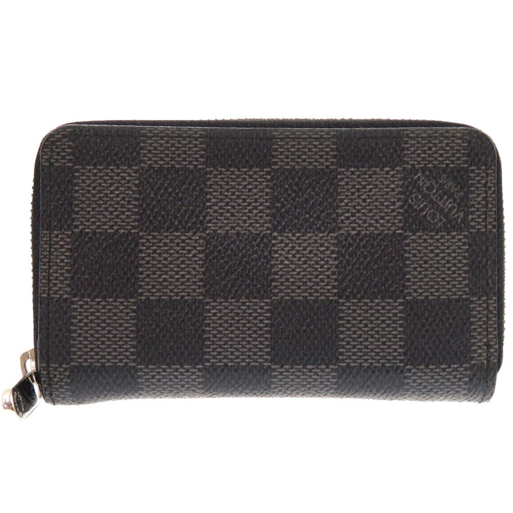 LOUIS VUITTON Coin case N630 Damier Grafitto Canvas gray Damier Graphite Zip around purse