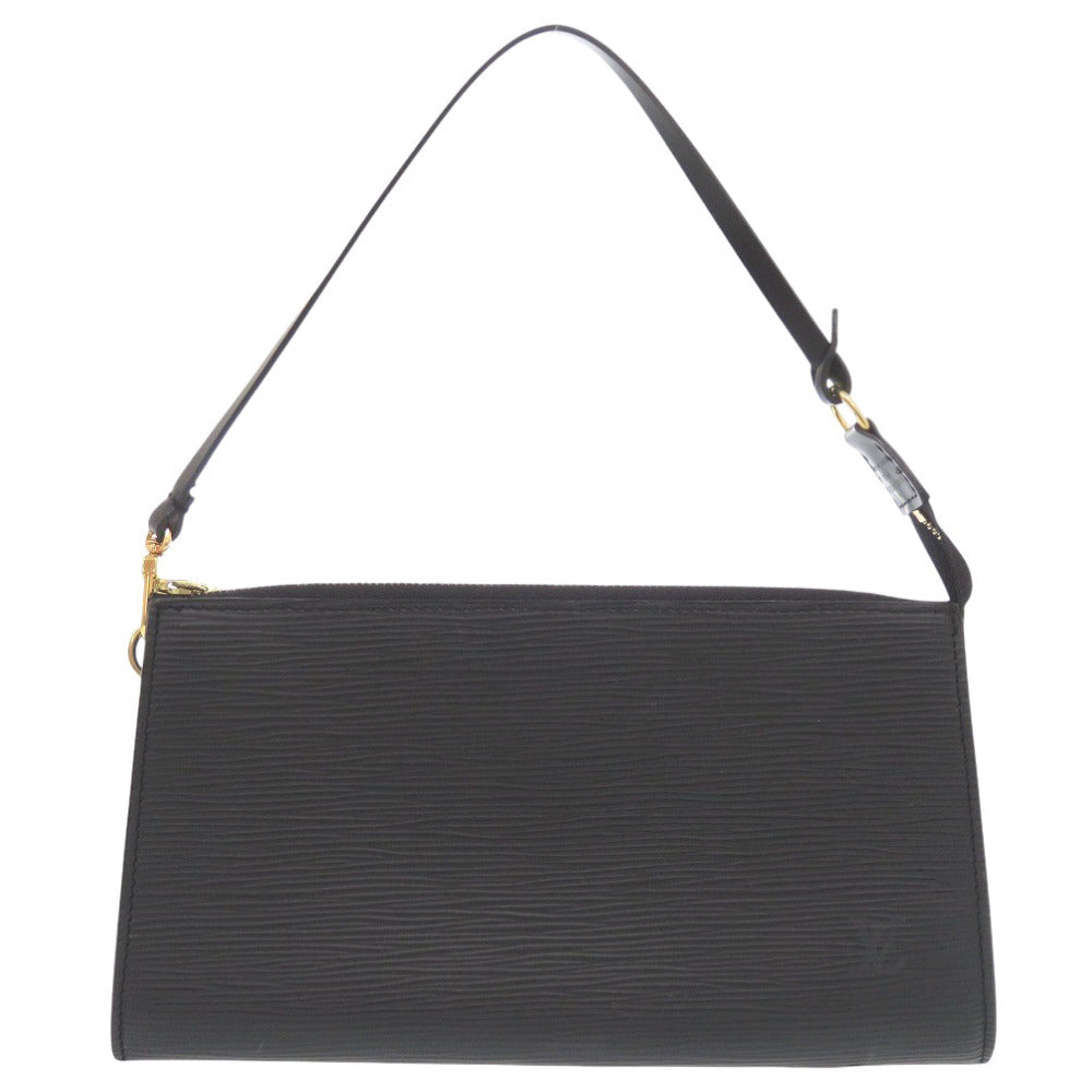 LOUIS VUITTON Pouch M52942 Epi Leather Noir Epi Pochette Accessoires Women Used Authentic
