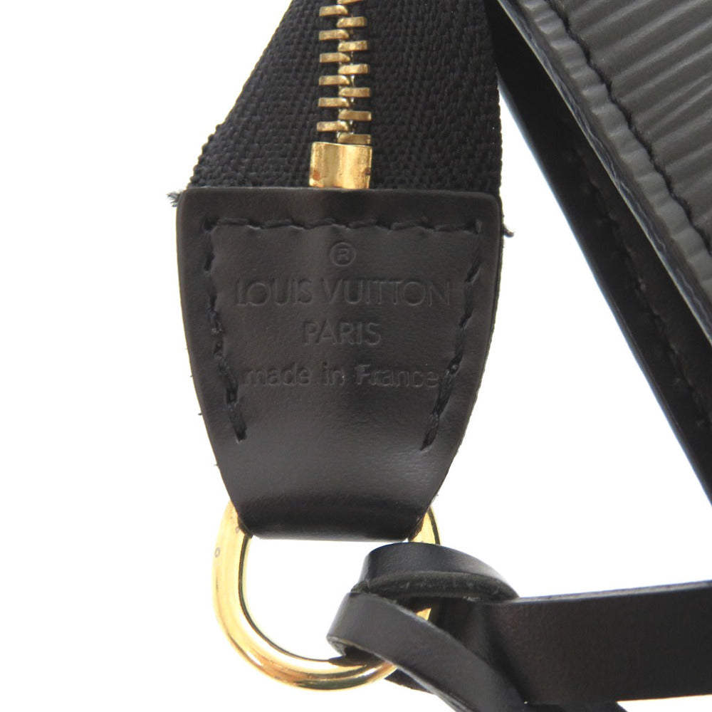 LOUIS VUITTON Pouch M52942 Epi Leather Noir Epi Pochette Accessoires Women Used Authentic