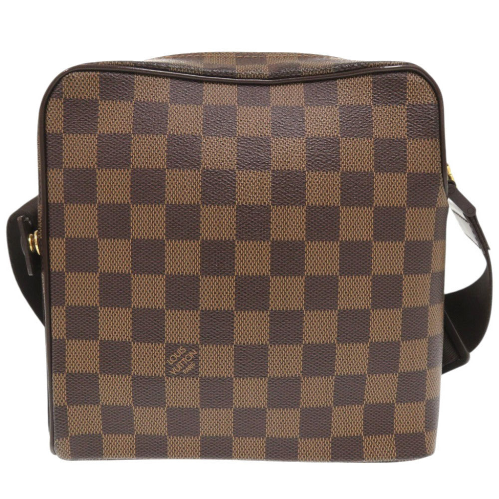 LOUIS VUITTON Shoulder Bag N41442 Damier canvas Brown Damier Olaf PM Women Used Authentic