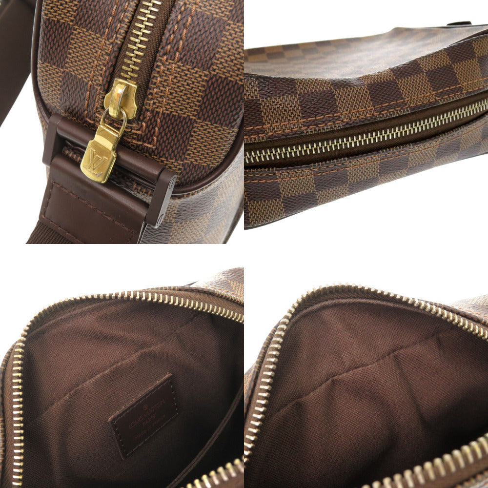 LOUIS VUITTON Shoulder Bag N41442 Damier canvas Brown Damier Olaf PM Women Used Authentic