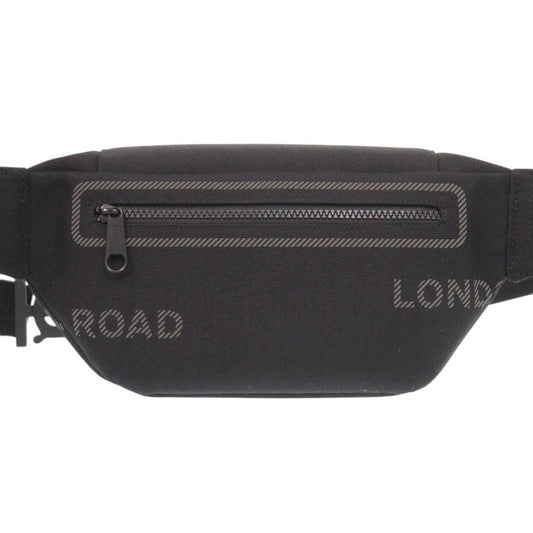 BURBERRY Waist bag canvas black Women Used Authentic