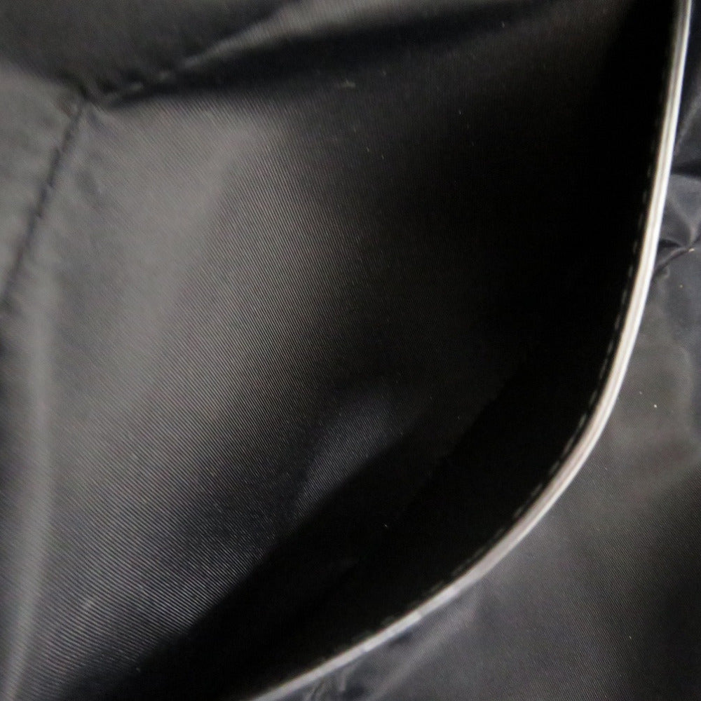 BURBERRY Waist bag canvas black Women Used Authentic