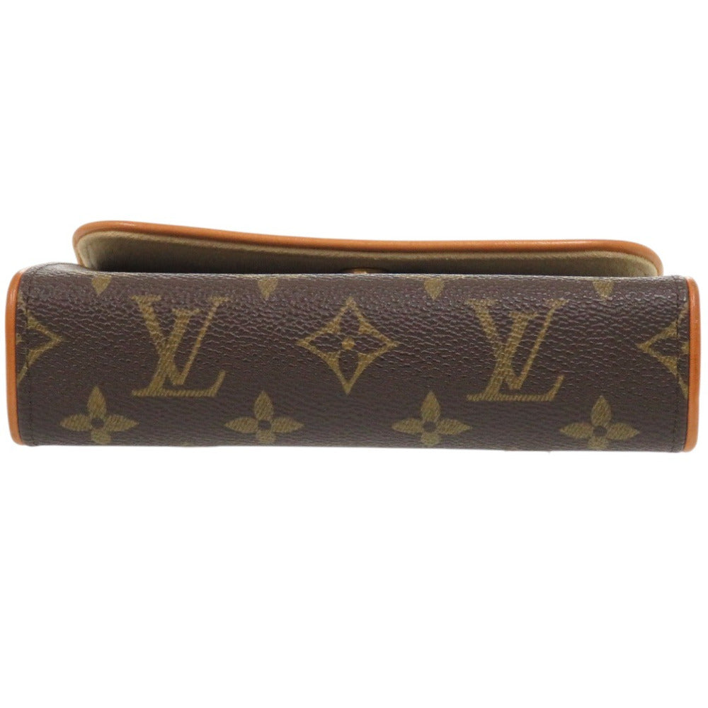 LOUIS VUITTON Waist bag M51855 Monogram canvas Brown Monogram Pochette Florentine Women Used Authentic