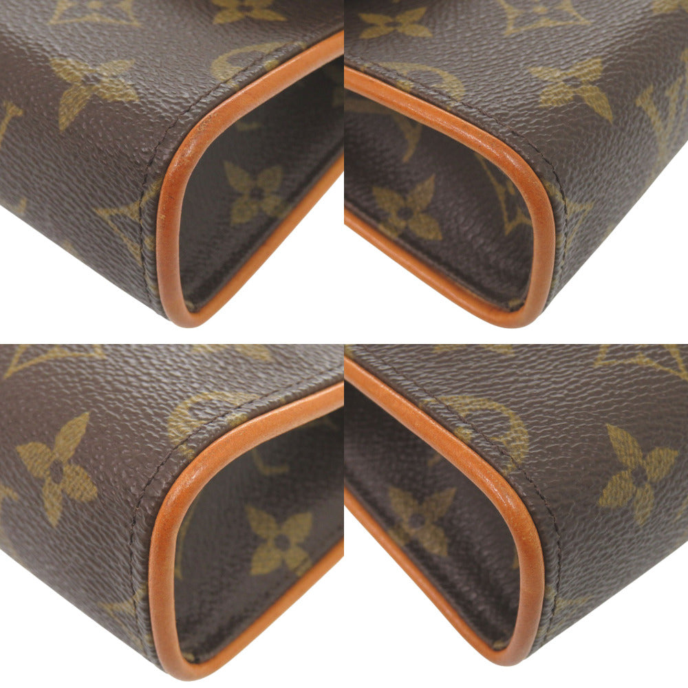 LOUIS VUITTON Waist bag M51855 Monogram canvas Brown Monogram Pochette Florentine Women Used Authentic