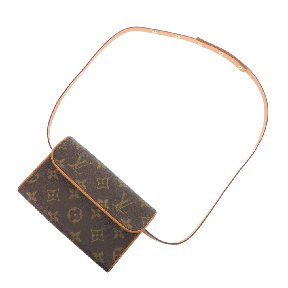 LOUIS VUITTON Waist bag M51855 Monogram canvas Brown Monogram Pochette Florentine Women Used Authentic