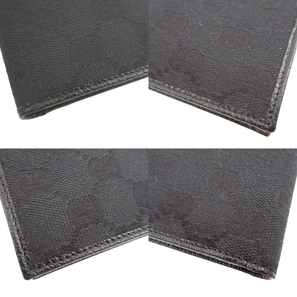 GUCCI Bifold Wallet 04862 GG canvas, leather black