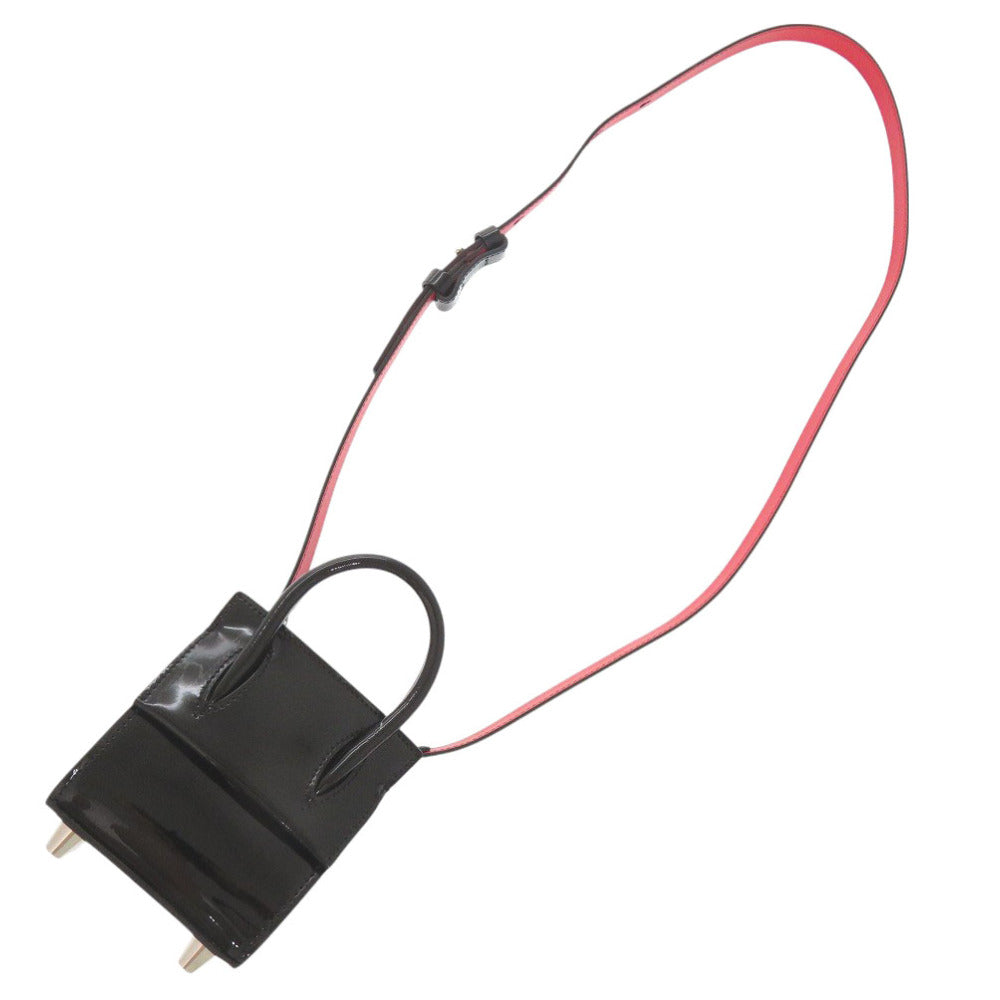 Christian Louboutin Shoulder Bag 1215050 Patent leather black Paloma Nano