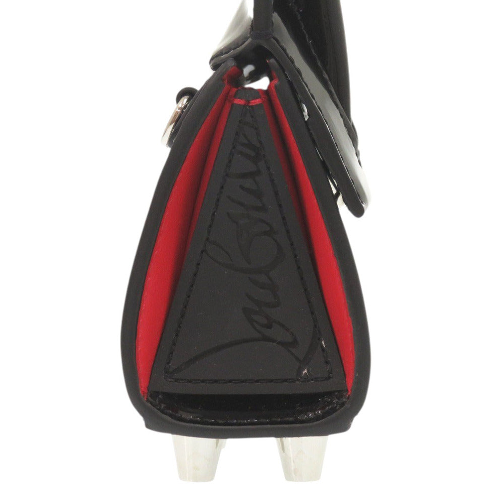 Christian Louboutin Shoulder Bag 1215050 Patent leather black Paloma Nano