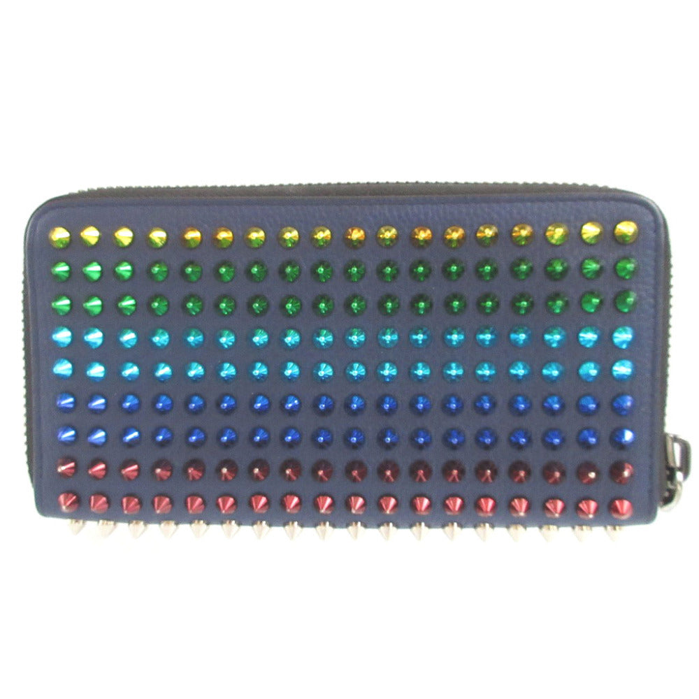 Christian Louboutin Long Wallet Purse leather blue