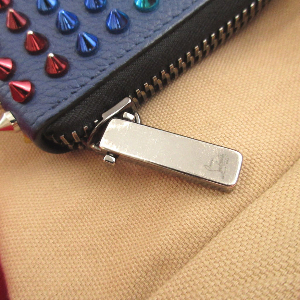 Christian Louboutin Long Wallet Purse leather blue