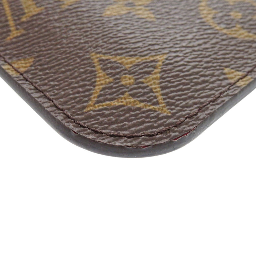 LOUIS VUITTON Pouch Monogram canvas Brown Monogram Neverfull Pouch for PM Women Used Authentic