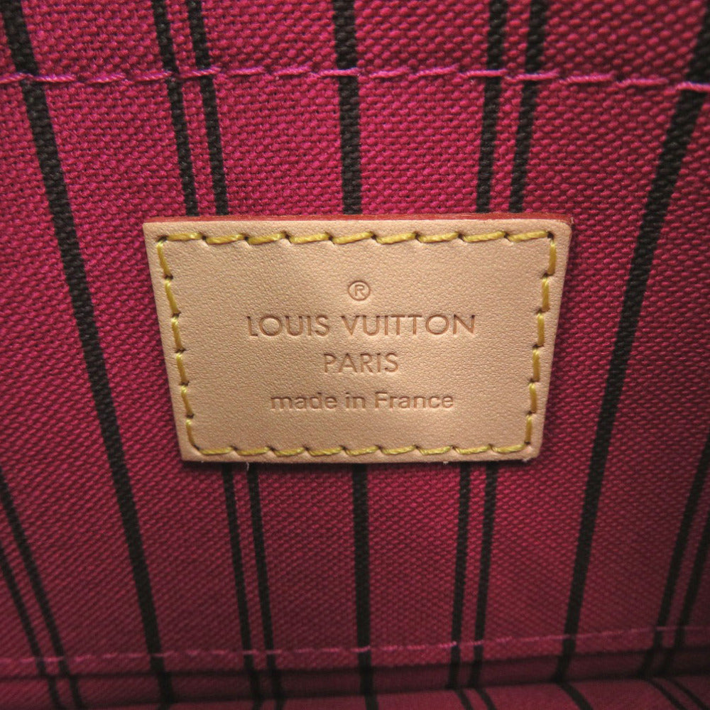 LOUIS VUITTON Pouch Monogram canvas Brown Monogram Neverfull Pouch for PM Women Used Authentic