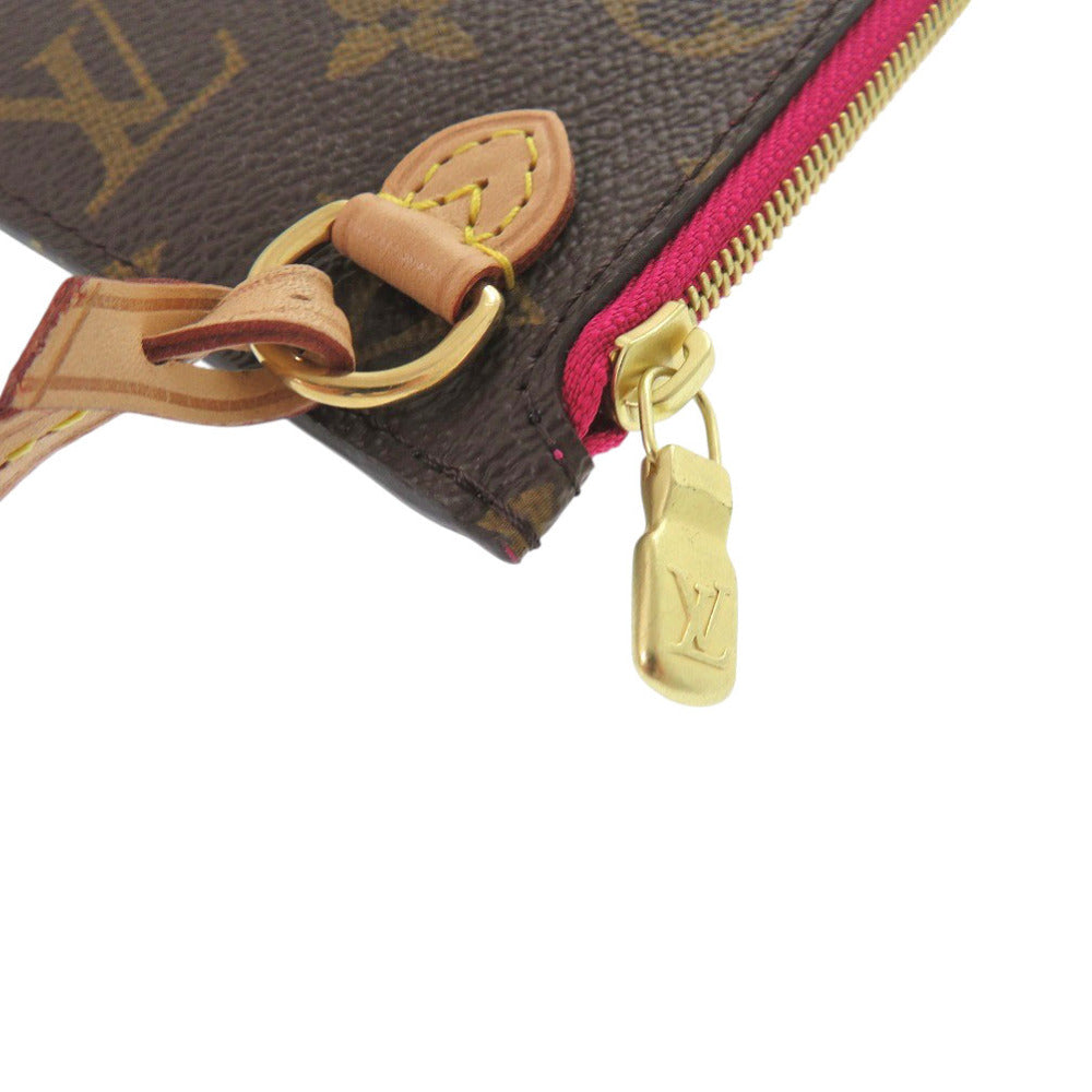 LOUIS VUITTON Pouch Monogram canvas Brown Monogram Neverfull Pouch for PM Women Used Authentic