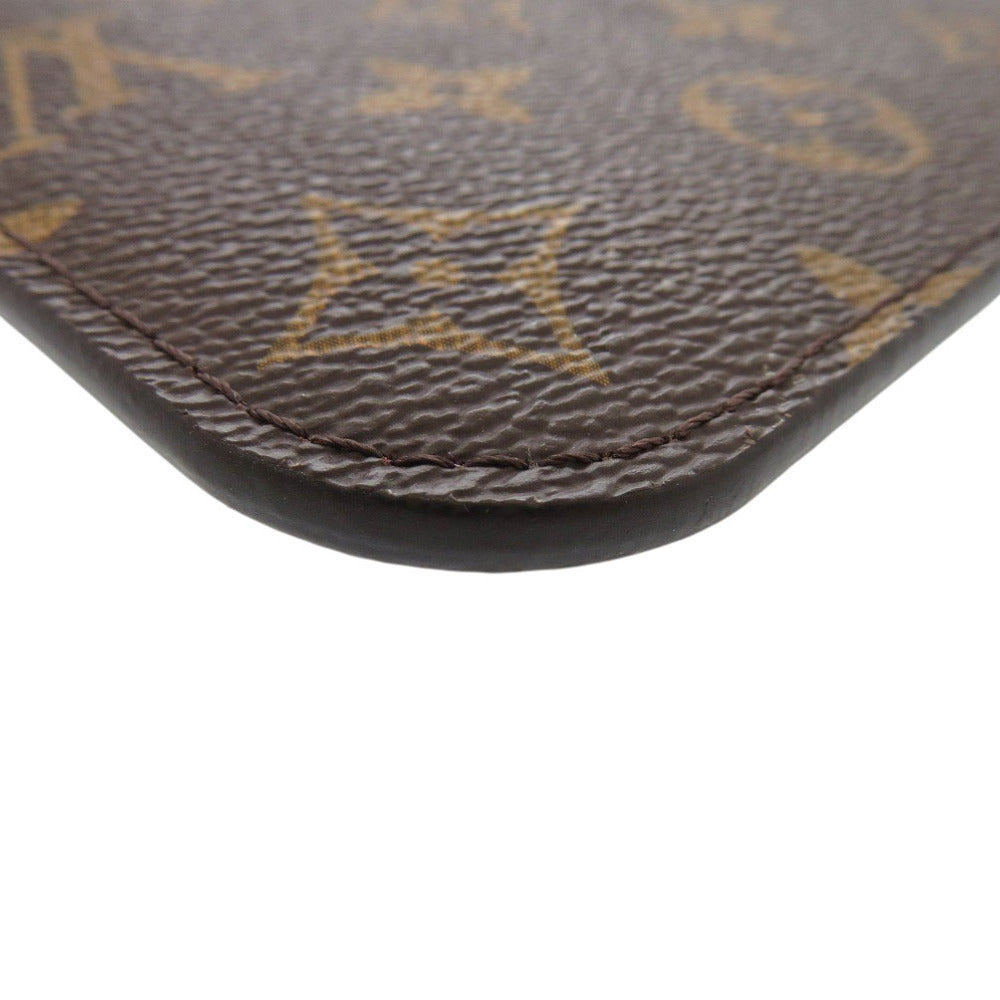 LOUIS VUITTON Pouch Monogram canvas Brown Monogram Neverfull Pouch for PM Women Used Authentic