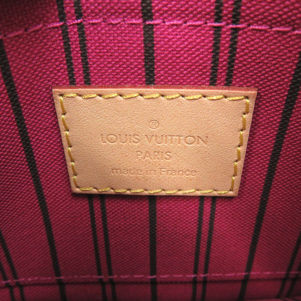 LOUIS VUITTON Pouch Monogram canvas Brown Monogram Neverfull Pouch for PM Women Used Authentic