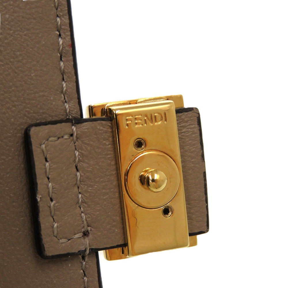 FENDI Shoulder Bag 7AR844 Suede beige Nano Bucket