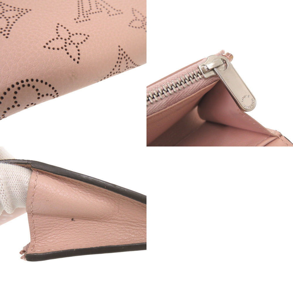 LOUIS VUITTON Coin case M64050 Monogram Mahina Magnolia Portomone Anae Women Used Authentic
