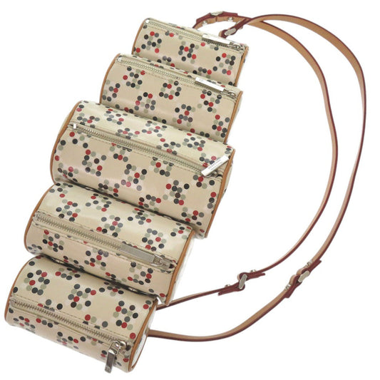 BURBERRY BLUE LABEL Backpack PVC multicolor Dot Pattern Transformation Women Used Authentic