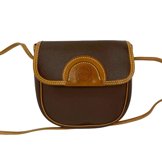 LOEWE Shoulder Bag leather Brown