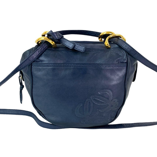 LOEWE Shoulder Bag leather Navy