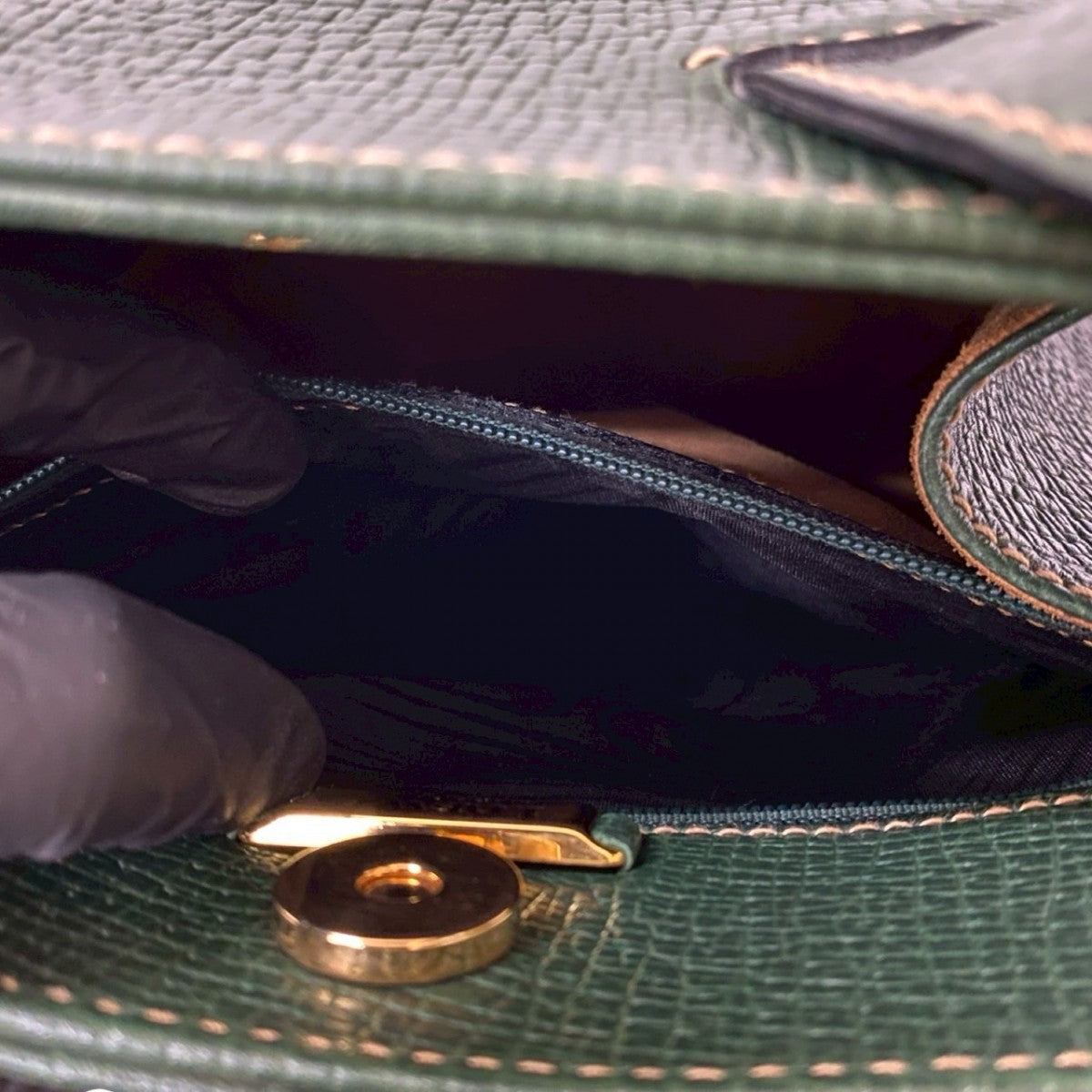 LOEWE Handbag leather green
