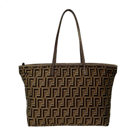 FENDI Tote Bag canvas Brown