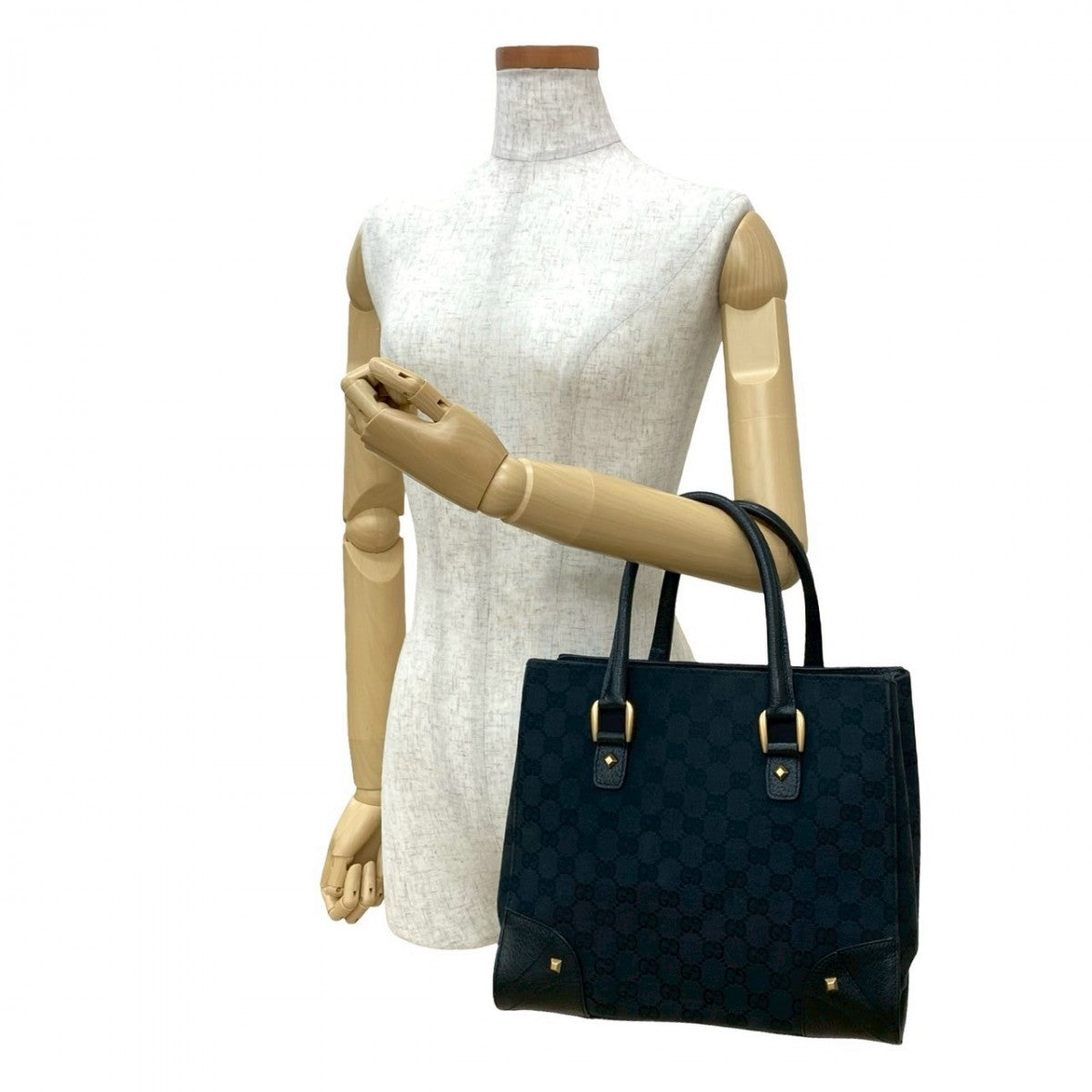 GUCCI Tote Bag leather black