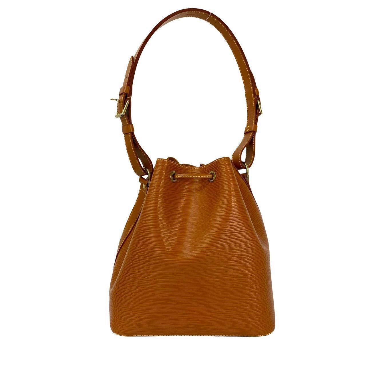 LOUIS VUITTON Shoulder Bag leather Brown Epi Petit Noe