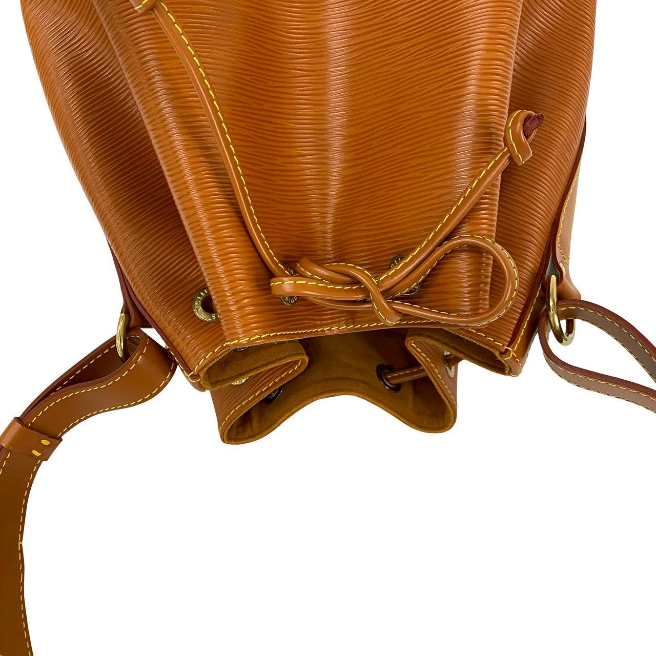 LOUIS VUITTON Shoulder Bag leather Brown Epi Petit Noe