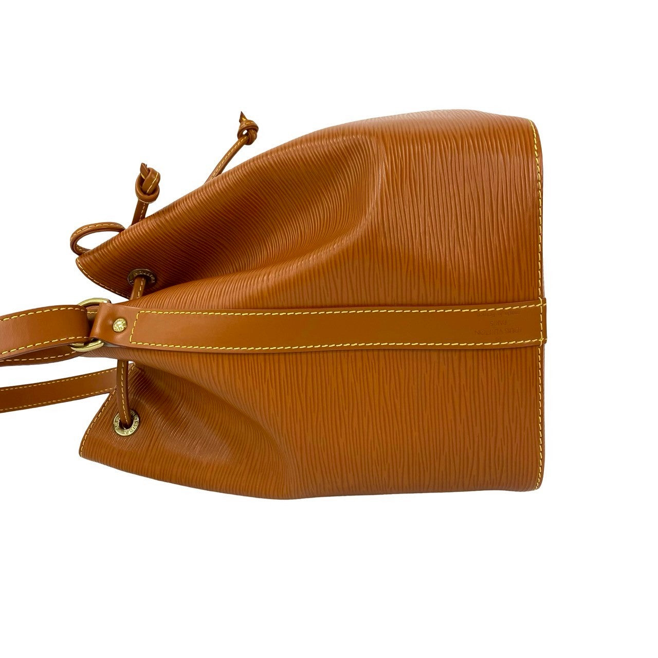 LOUIS VUITTON Shoulder Bag leather Brown Epi Petit Noe