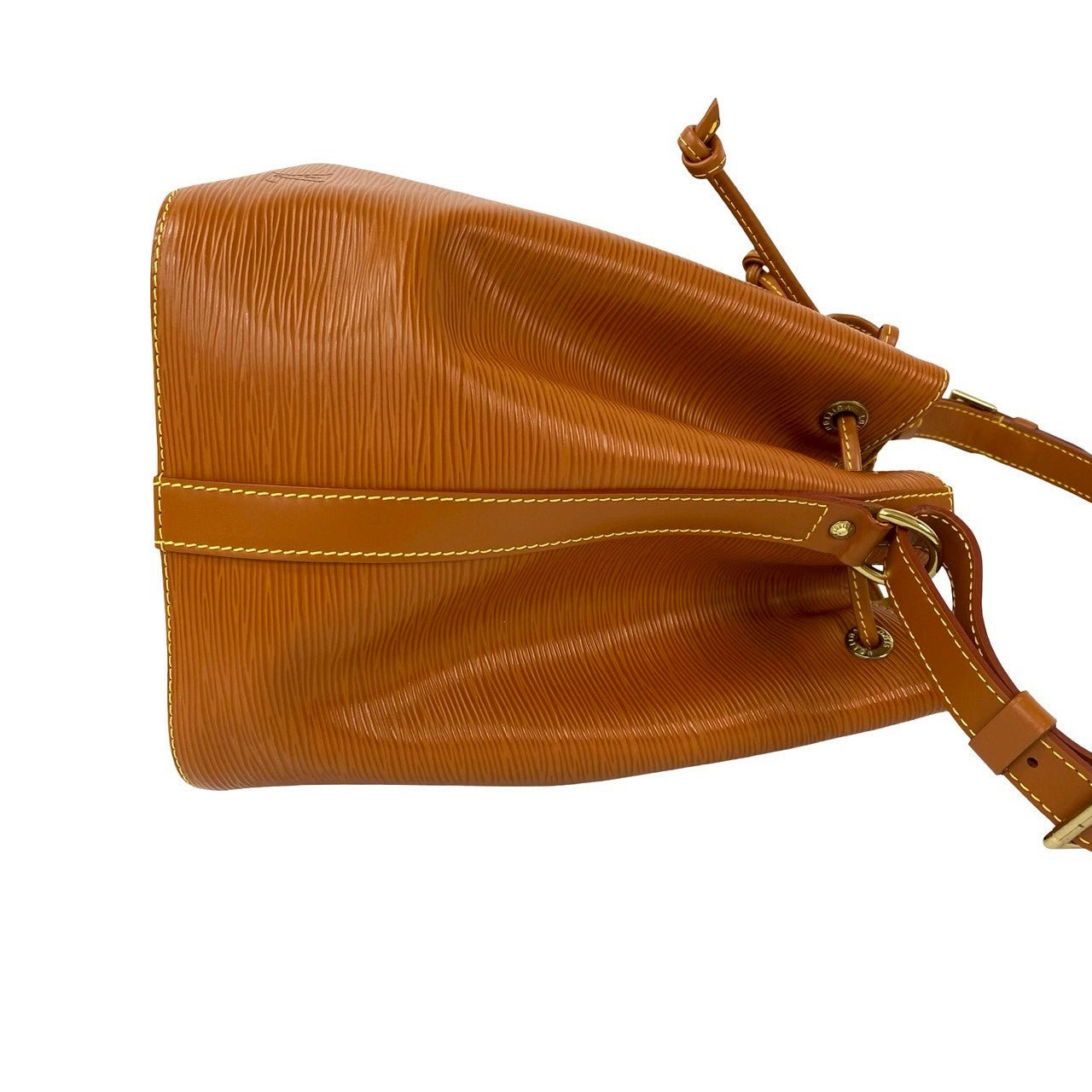 LOUIS VUITTON Shoulder Bag leather Brown Epi Petit Noe