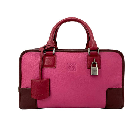 LOEWE Handbag leather pink Americana 28