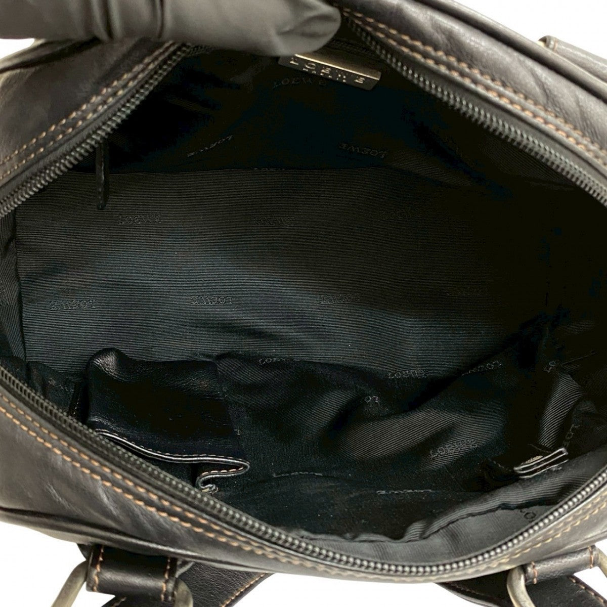 LOEWE Handbag leather black