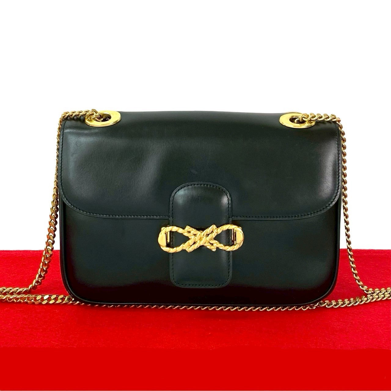 CELINE Shoulder Bag Calfskin black