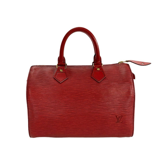 LOUIS VUITTON Handbag M43017 leather Red Epi Speedy 25 Women Used Authentic