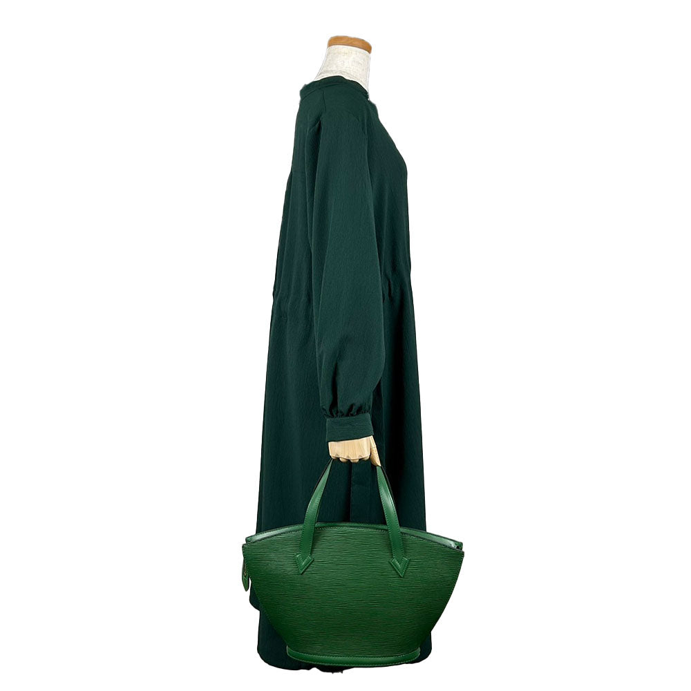 LOUIS VUITTON Handbag M52274 Epi Leather green Sun jack Women Used Authentic