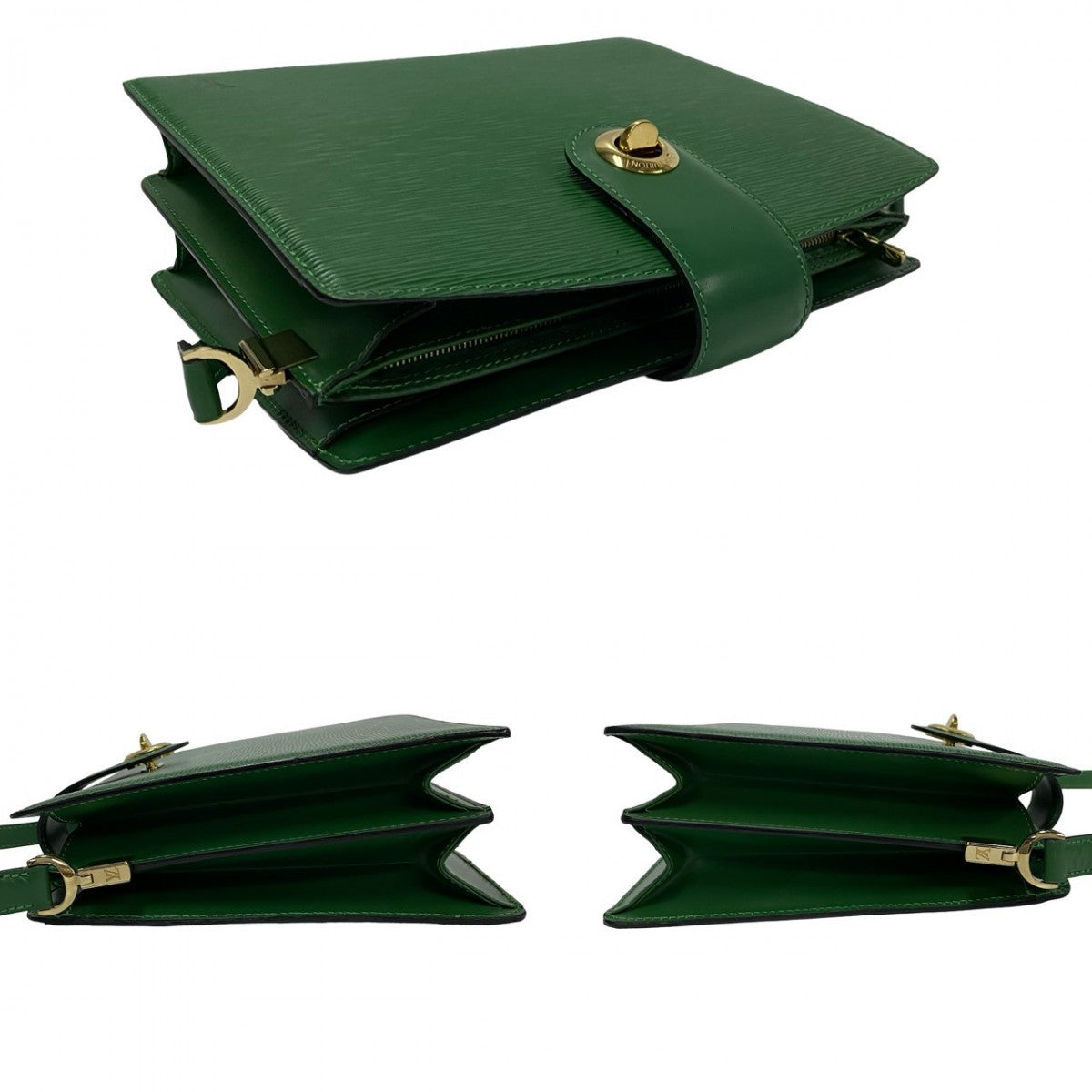 LOUIS VUITTON Shoulder Bag M52344 Epi Leather green Epi Capuchin Women Used Authentic