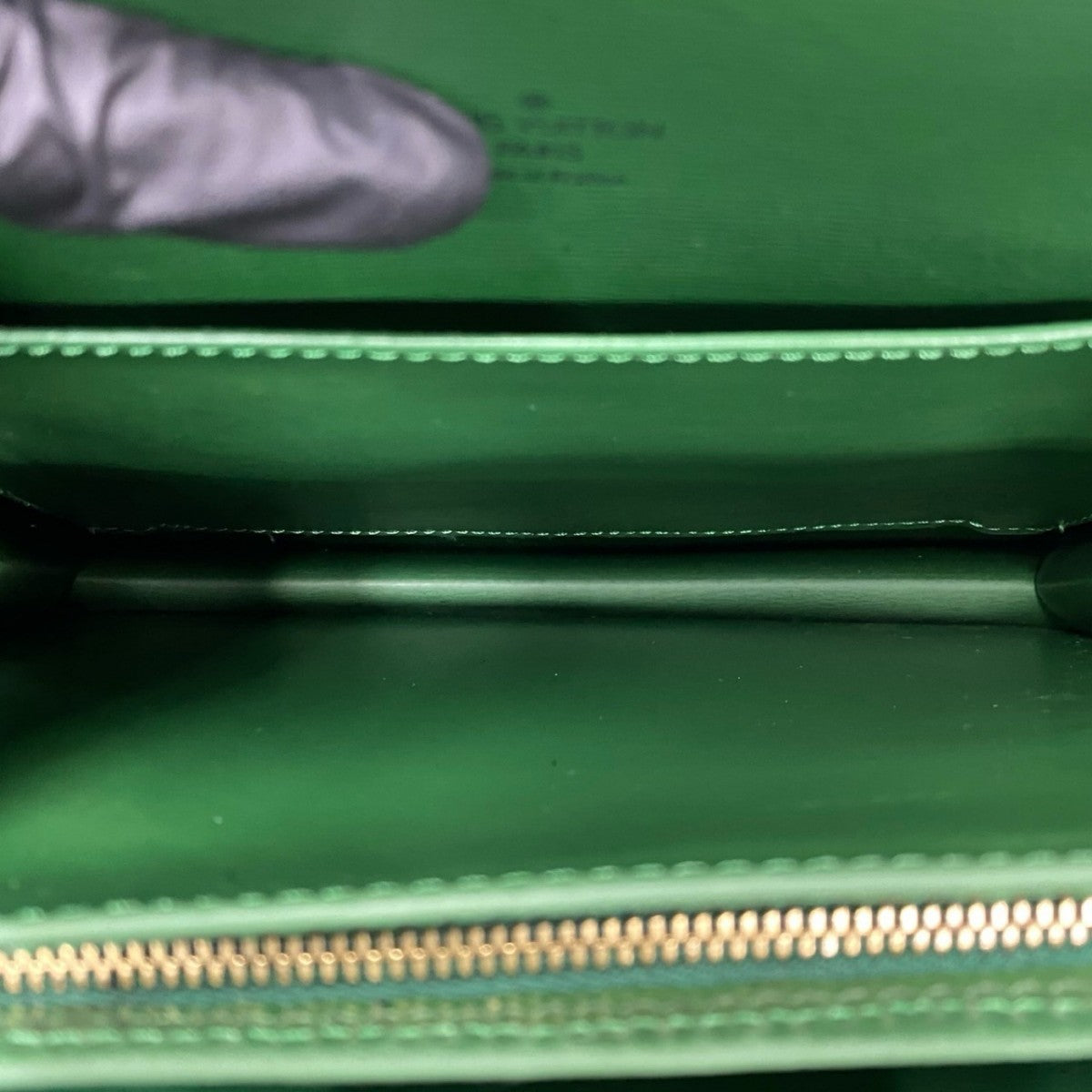 LOUIS VUITTON Shoulder Bag M52344 Epi Leather green Epi Capuchin Women Used Authentic