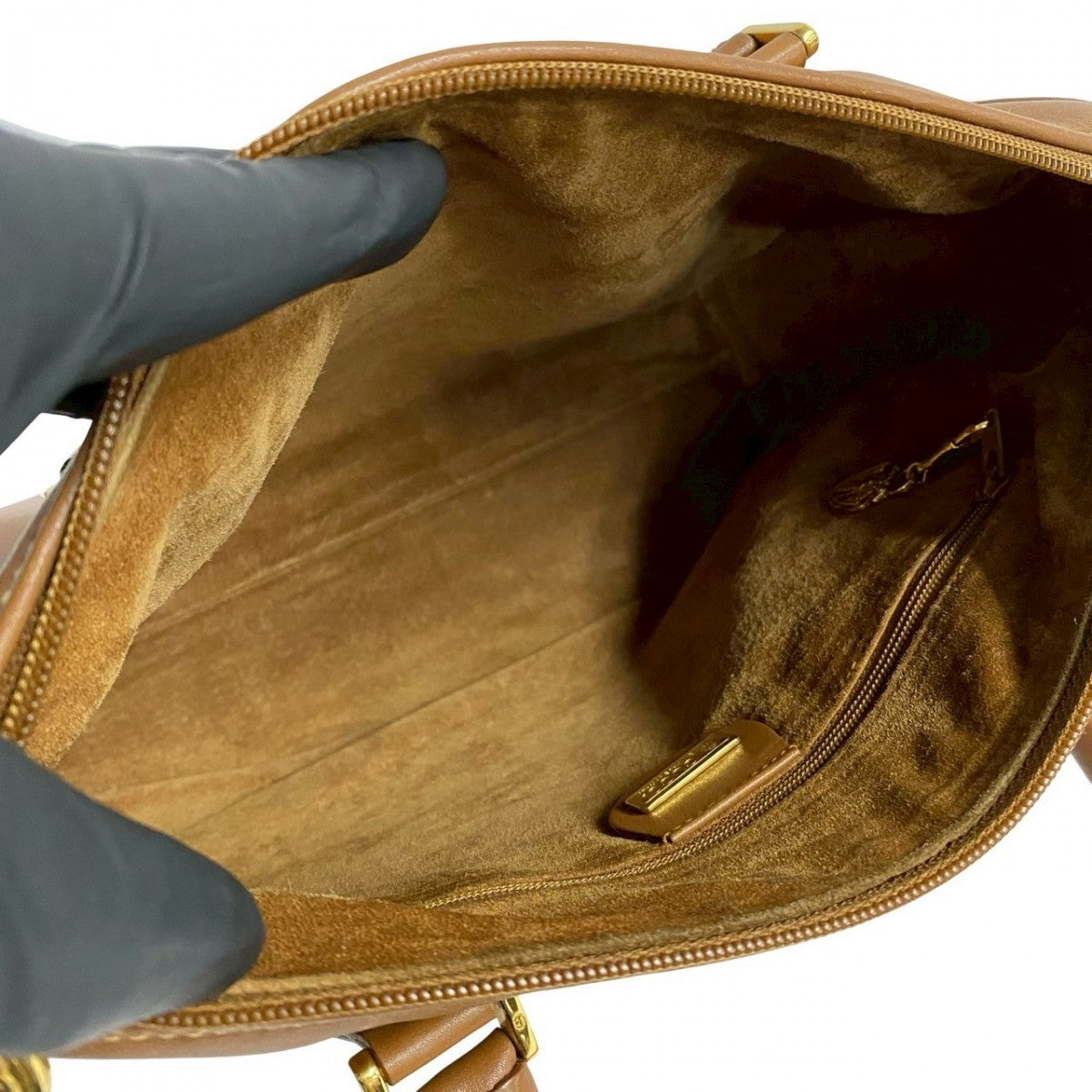 GUCCI Handbag leather Brown