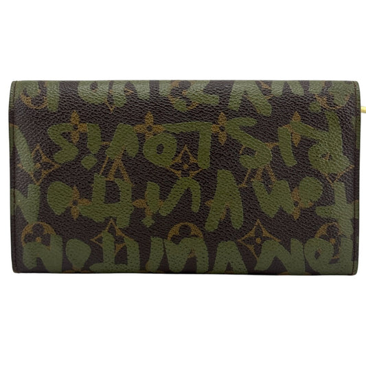 LOUIS VUITTON Long Wallet Purse M92188 Monogram canvas, coated canvas Brown Monogram Graffiti Pochette Porte Monnaie Credit