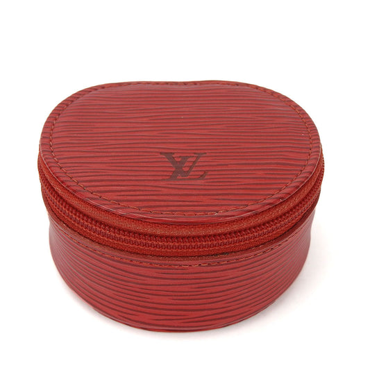 LOUIS VUITTON Accessory pouch M48227 Epi Leather Castilian red Ecran Bijoux unisex(Unisex) Used Authentic
