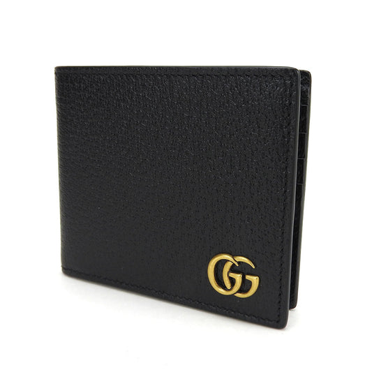 GUCCI Bill Compartment 428726 leather black unisex(Unisex) Used Authentic