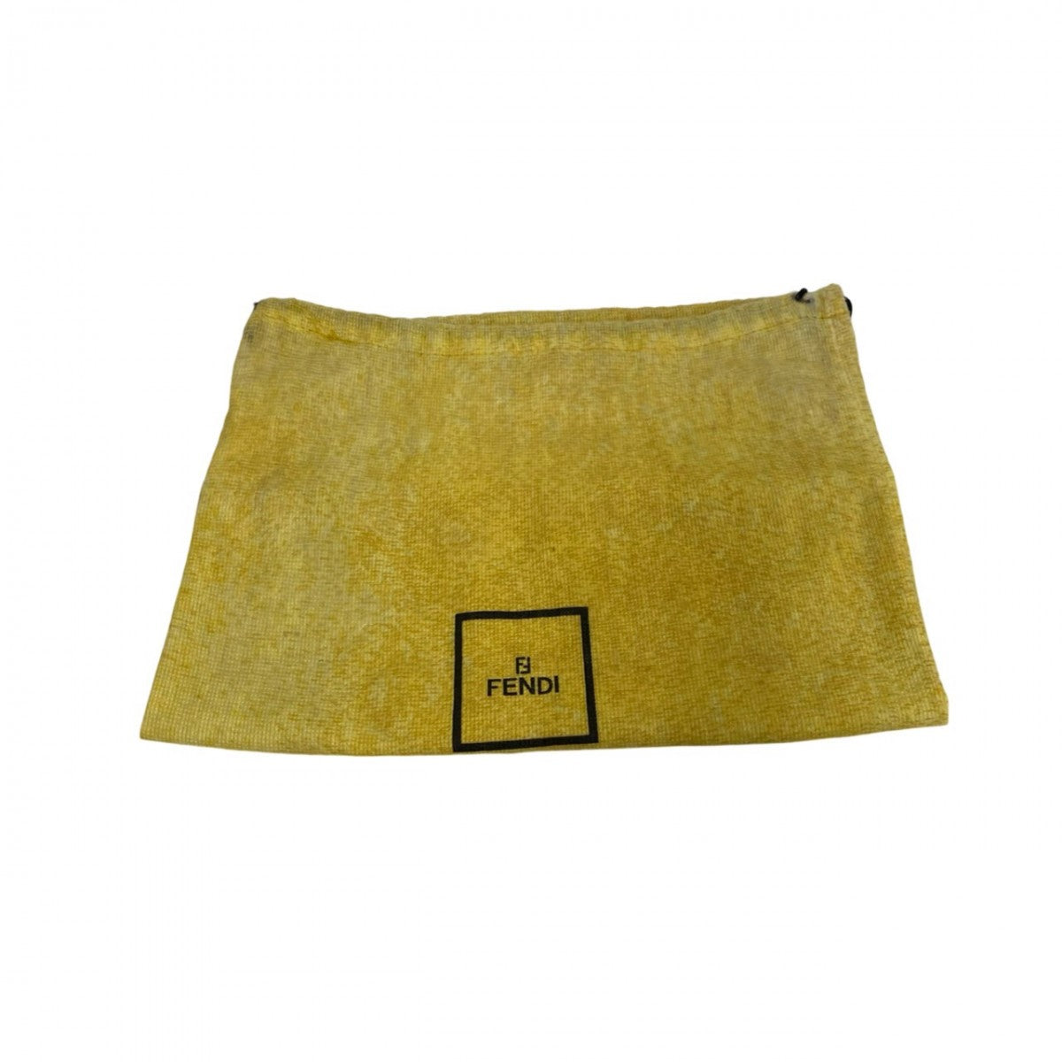 FENDI Shoulder Bag Epi Leather black FF logo Metal Women Used Authentic