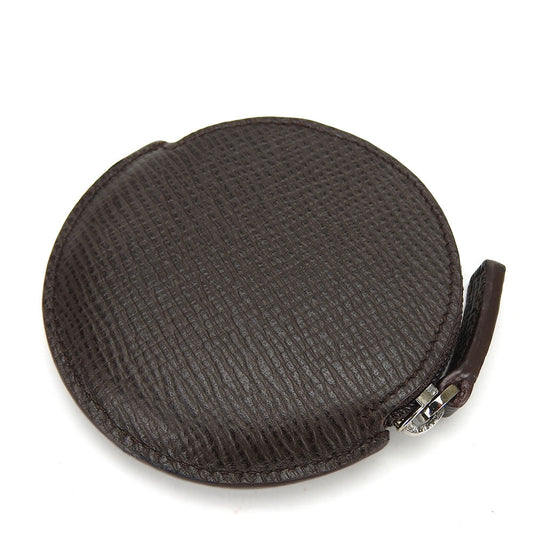 LOEWE Coin case leather Brown mens(Unisex) Used Authentic